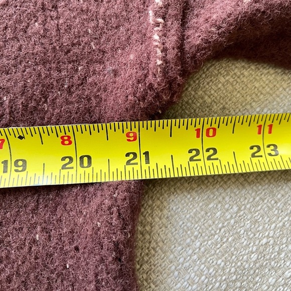 Free People Sweater Women’s XS San Vincente Funnel Neck Sweater Brown Slouchy - Picture 7 of 10